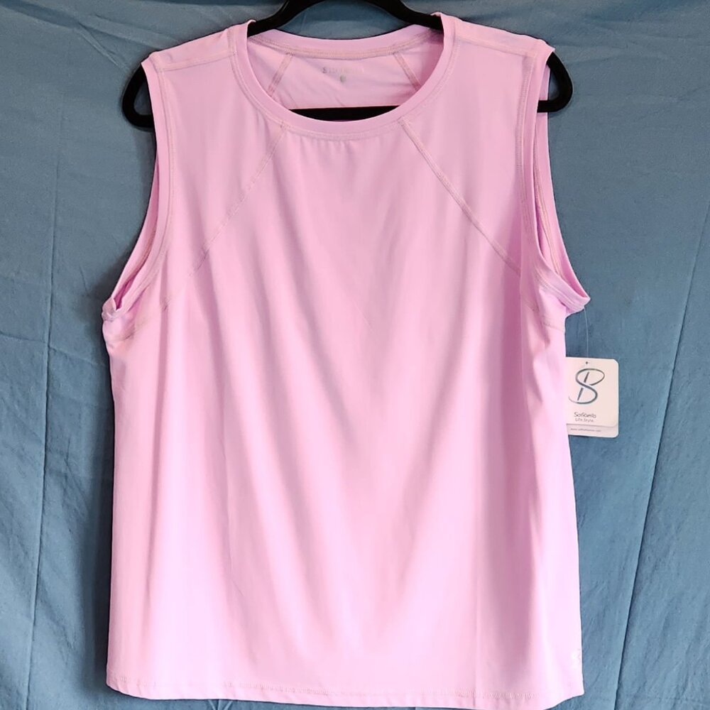 SOFIBELLA - NWT Women's Sleeveless Top - UV Colors - 2X Lavender